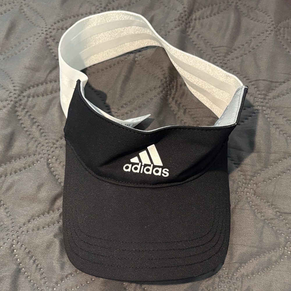 Adidas Black and White Visor